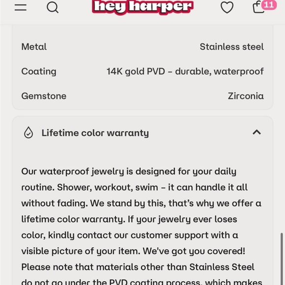 Hey Harper Aries constellation necklace NWT retail $92 waterproof sweatproof - Picture 6 of 9